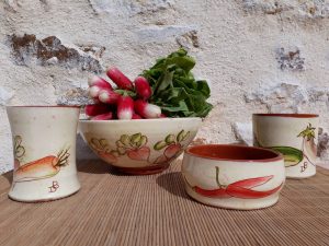 Collection poterie légumes
