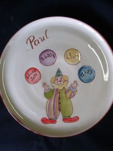 assiette personnalisée Clown Paul