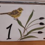 plaque de maison personnalisée oiseau