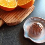 presse agrumes ceramique orange
