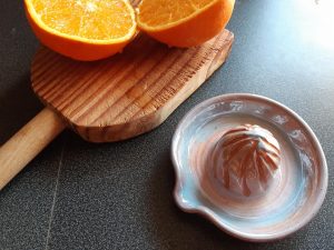 presse agrumes ceramique orange