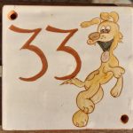 plaque de rue ceramique salon de toilaittage chien 1