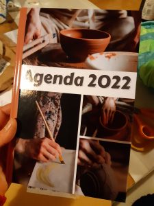 agenda poterie 2022 couverture rigide