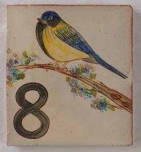 numéro 8 maison personnalisé mésange