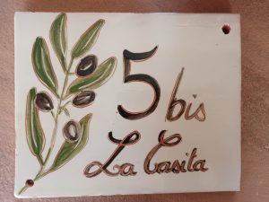 plaque numero 5 bis la casita
